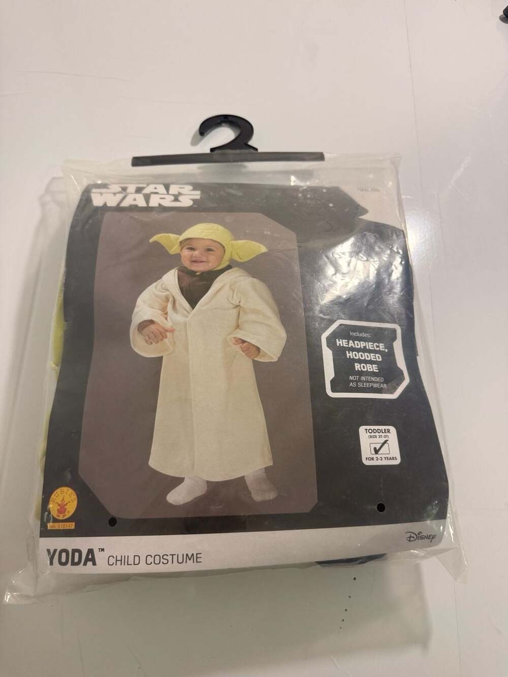 Rubie's Star Wars Yoda Child Costume Size 2T-3T